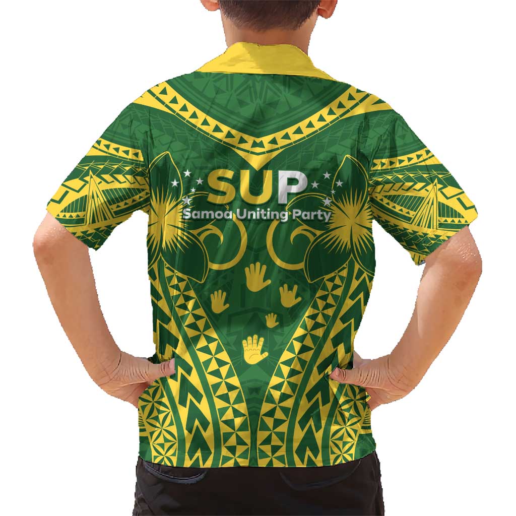 Samoa SUP Kid Hawaiian Shirt Samoan Coat Of Arms - Polynesian Pride