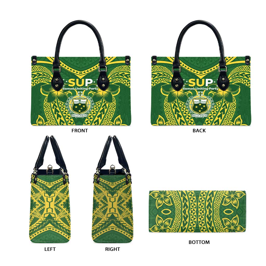 Samoa SUP Leather Bag Samoan Coat Of Arms - Polynesian Pride