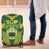 Samoa SUP Luggage Cover Samoan Coat Of Arms LT05 Green - Polynesian Pride