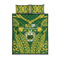 Samoa SUP Quilt Bed Set Samoan Coat Of Arms LT05 - Polynesian Pride
