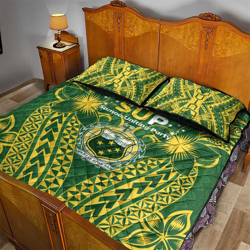 Samoa SUP Quilt Bed Set Samoan Coat Of Arms LT05 - Polynesian Pride