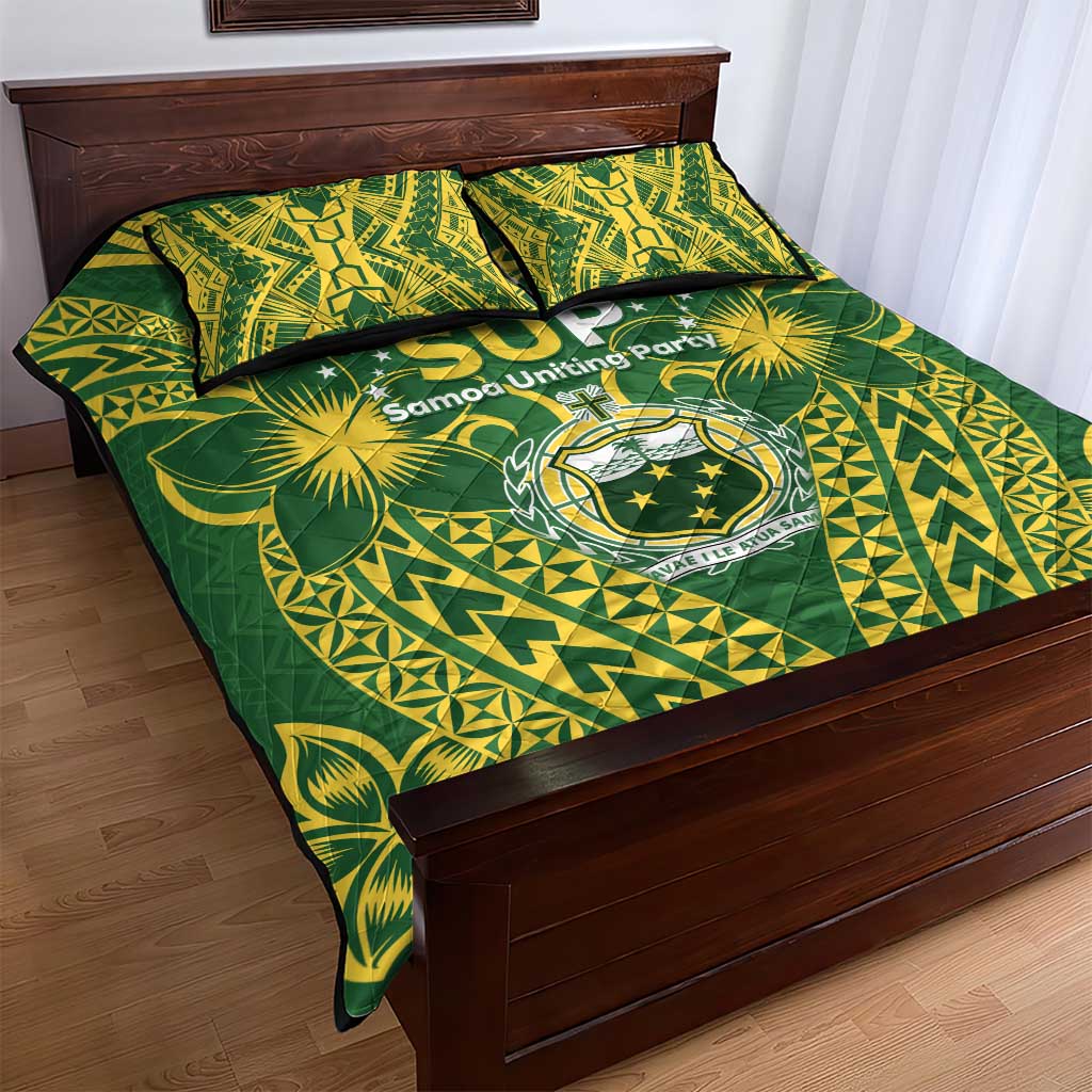 Samoa SUP Quilt Bed Set Samoan Coat Of Arms LT05 - Polynesian Pride