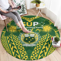 Samoa SUP Round Carpet Samoan Coat Of Arms LT05 - Polynesian Pride