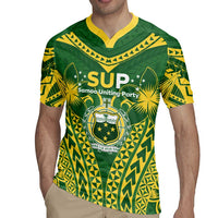 Samoa SUP Rugby Jersey Samoan Coat Of Arms - Polynesian Pride