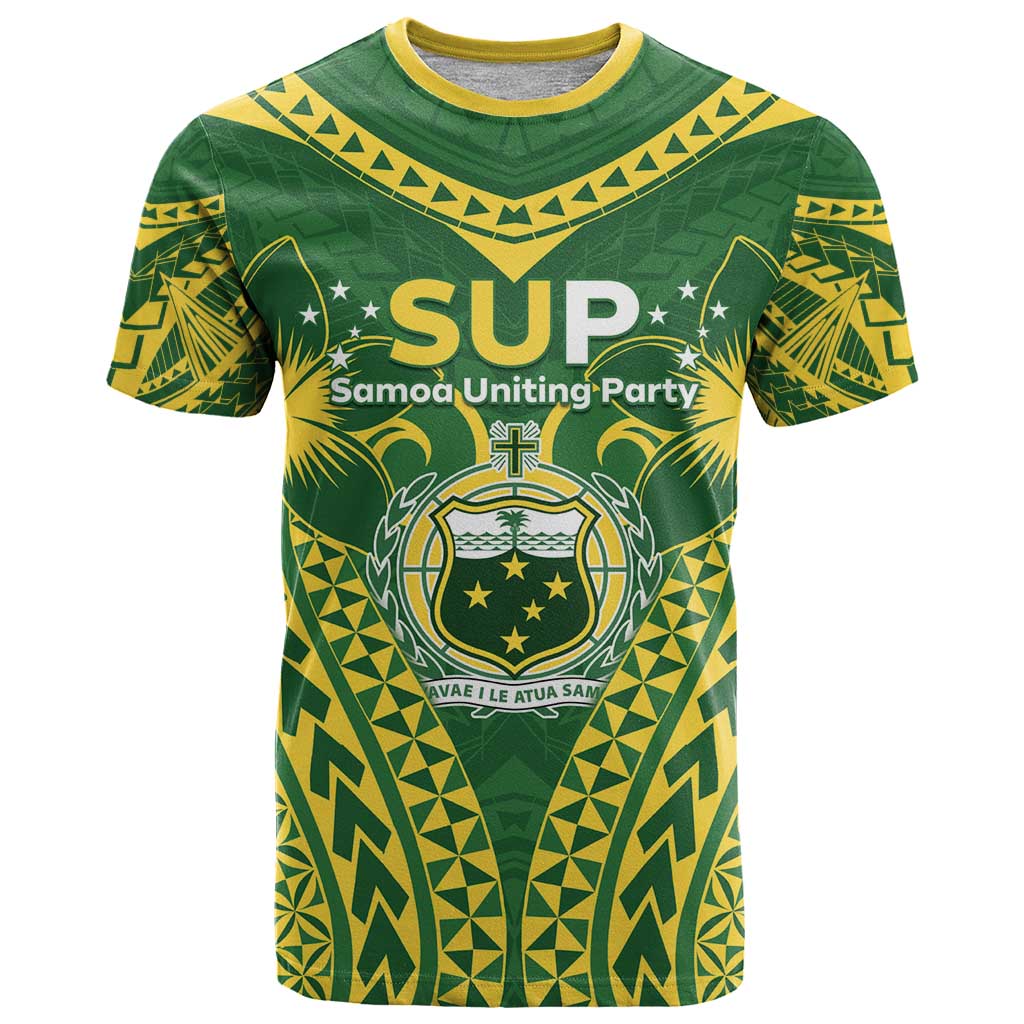 Samoa SUP T Shirt Samoan Coat Of Arms - Polynesian Pride