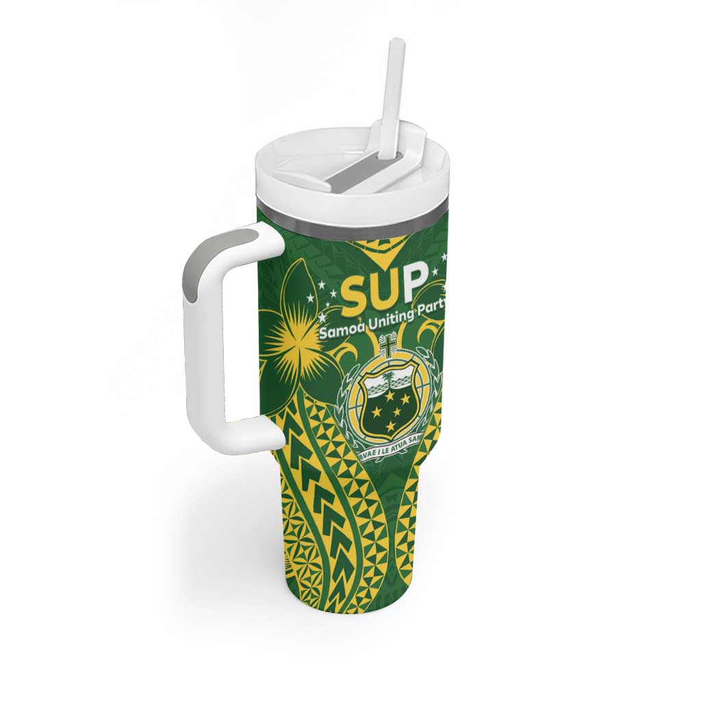 Samoa SUP Tumbler With Handle Samoan Coat Of Arms LT05 - Polynesian Pride