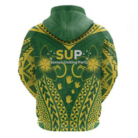 Samoa SUP Zip Hoodie Samoan Coat Of Arms LT05 - Polynesian Pride
