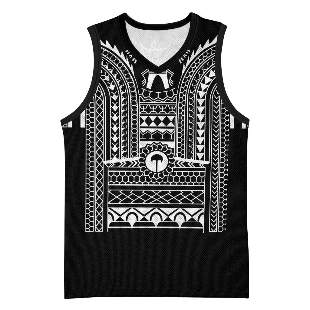 Philippines Igorot Tribal Art Tattoo Black Basketball Jersey - Polynesian Pride
