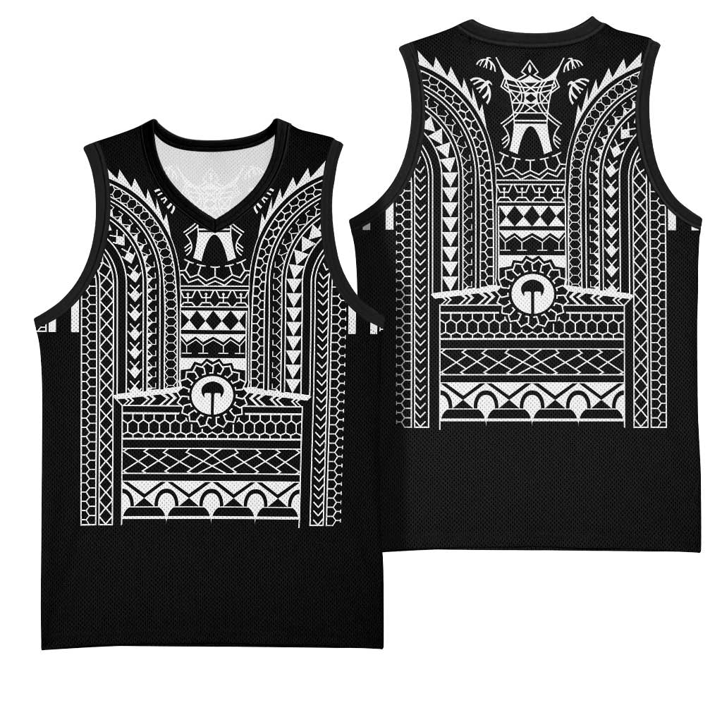 Philippines Igorot Tribal Art Tattoo Black Basketball Jersey - Polynesian Pride