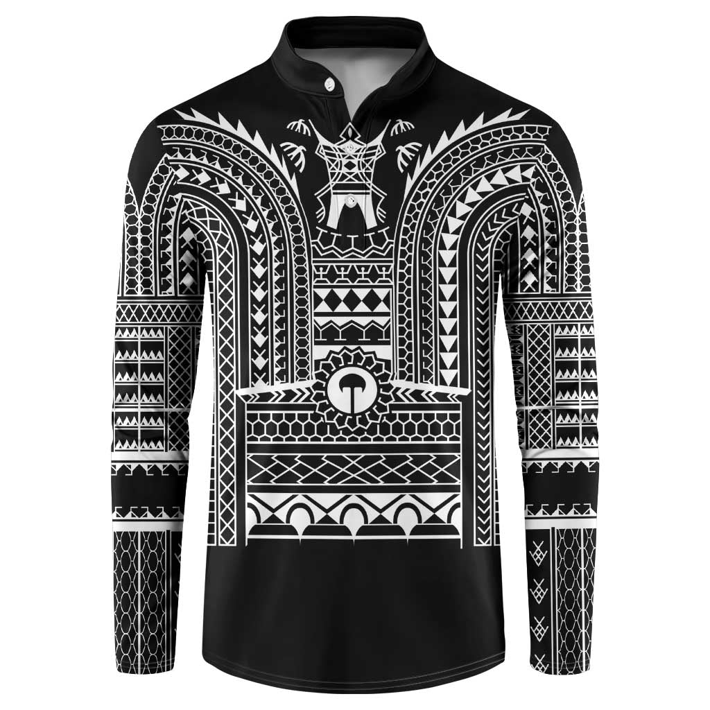 Philippines Igorot Tribal Art Tattoo Black Button Sweatshirt - Polynesian Pride