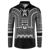 Philippines Igorot Tribal Art Tattoo Black Button Sweatshirt - Polynesian Pride