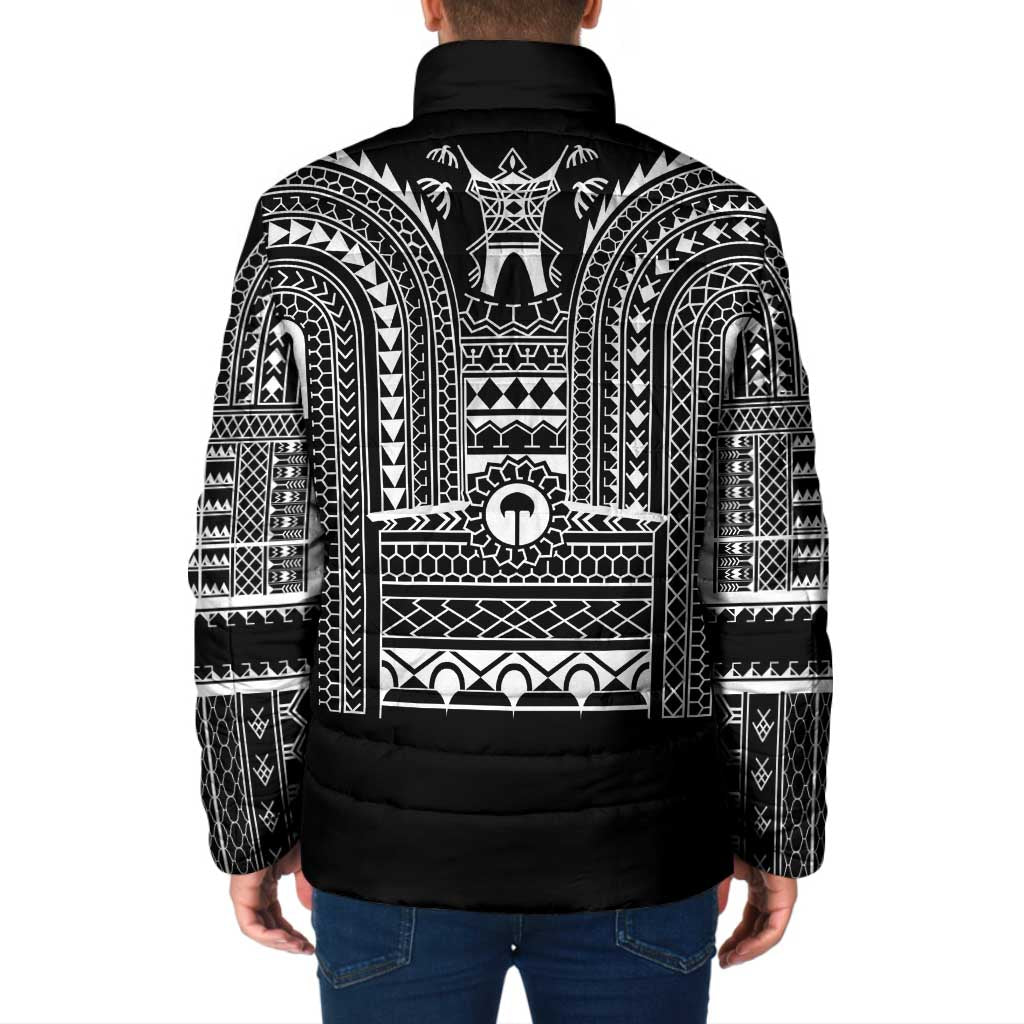 Philippines Igorot Tribal Art Tattoo Black Padded Jacket - Polynesian Pride