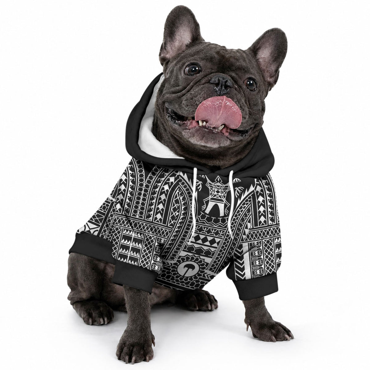 Philippines Igorot Tribal Art Tattoo Black Pet Hoodie