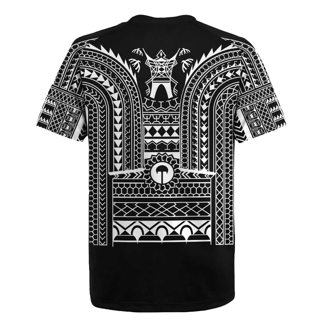 Philippines Igorot Tribal Art Tattoo Black Rugby Jersey - Polynesian Pride