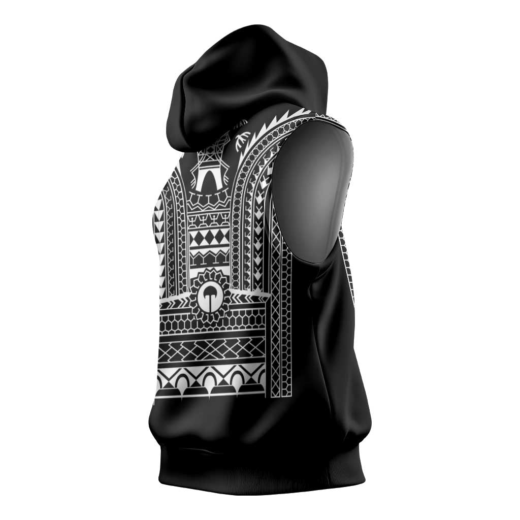 Philippines Igorot Tribal Art Tattoo Black Sleeveless Hoodie - Polynesian Pride