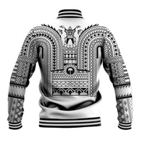 Philippines Igorot Tribal Art Tattoo White Baseball Jacket - Polynesian Pride