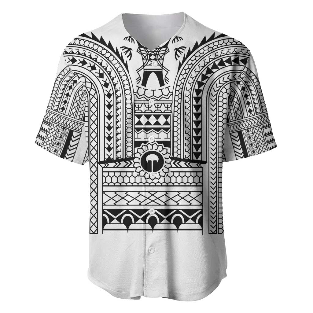 Philippines Igorot Tribal Art Tattoo White Baseball Jersey - Polynesian Pride