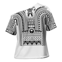 Philippines Igorot Tribal Art Tattoo White Cross Shoulder Shirt - Polynesian Pride