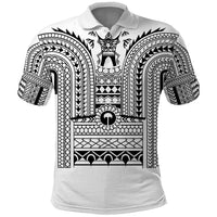 Philippines Igorot Tribal Art Tattoo White Polo Shirt - Polynesian Pride