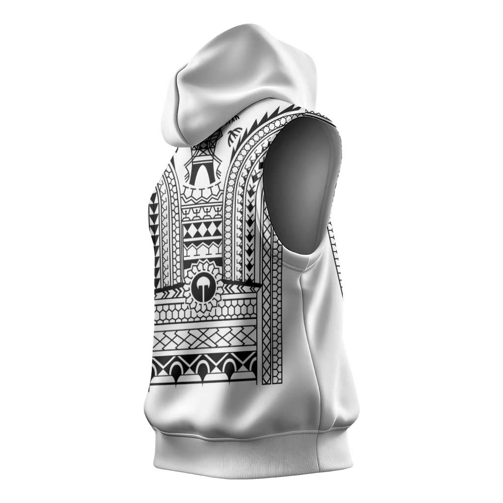 Philippines Igorot Tribal Art Tattoo White Sleeveless Hoodie - Polynesian Pride