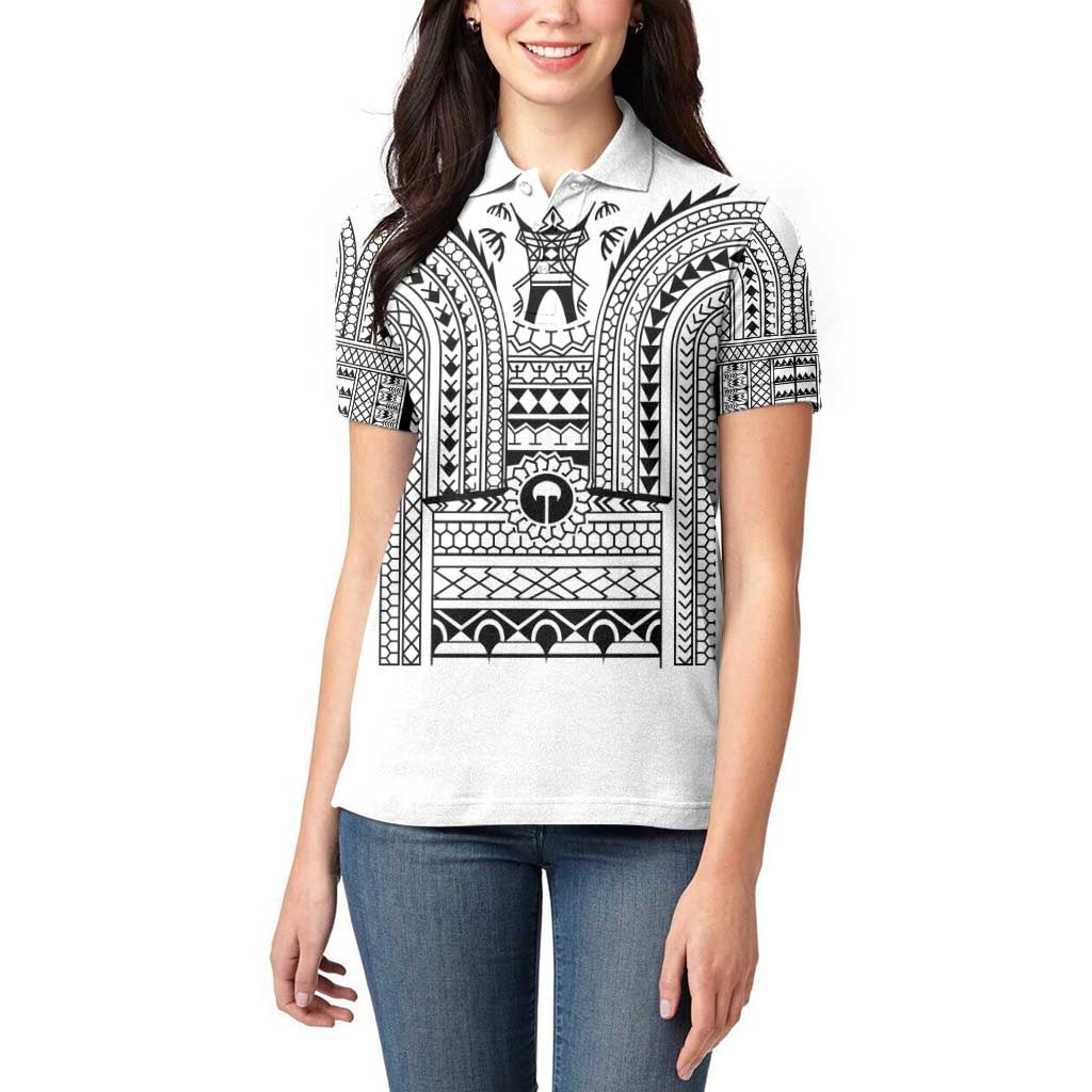Philippines Igorot Tribal Art Tattoo White Women Polo Shirt - Polynesian Pride