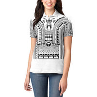 Philippines Igorot Tribal Art Tattoo White Women Polo Shirt - Polynesian Pride