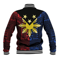 Philippines Sun Star Baseball Jacket Igorot Tribal Inspiration - Polynesian Pride