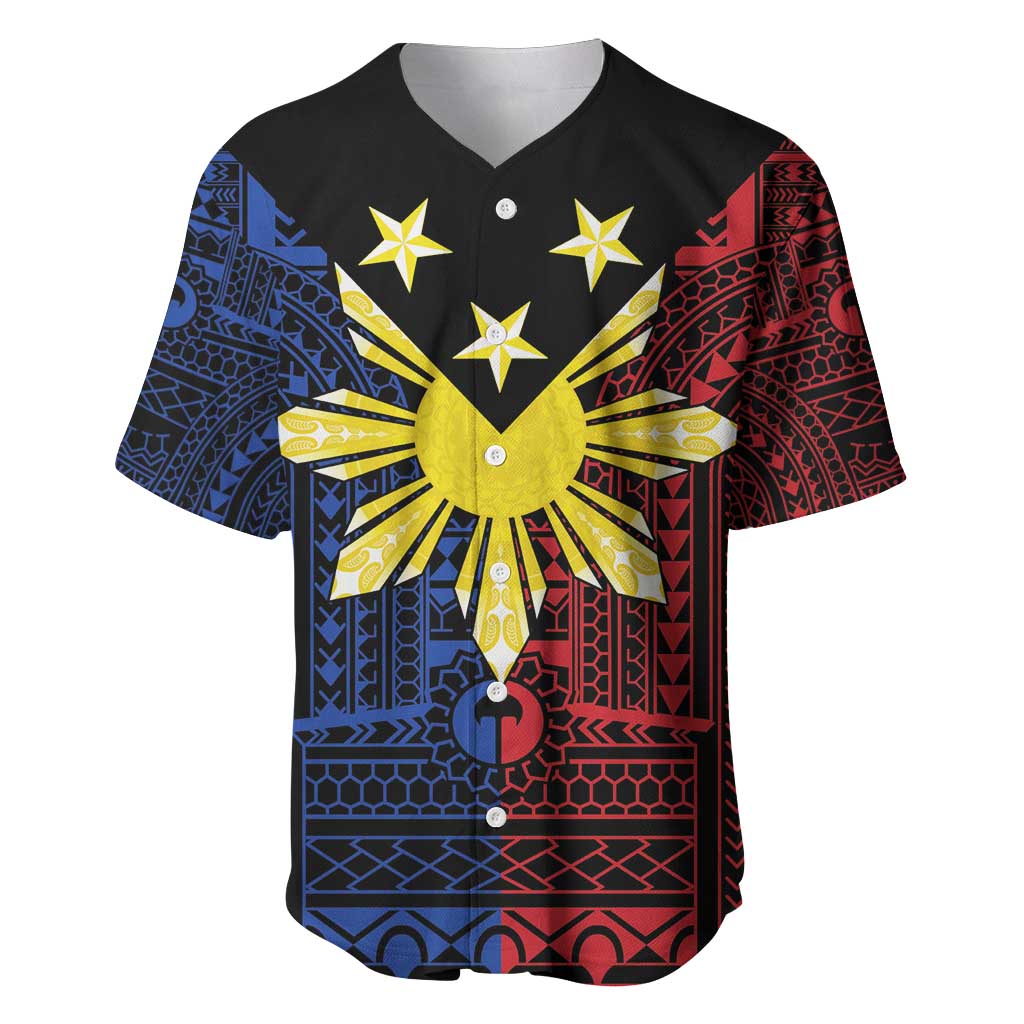 Philippines Sun Star Baseball Jersey Igorot Tribal Inspiration - Polynesian Pride