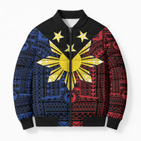 Philippines Sun Star Bomber Puffer Jacket Igorot Tribal Inspiration - Polynesian Pride