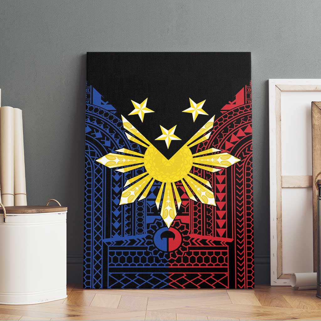 Philippines Sun Star Canvas Wall Art Igorot Tribal Inspiration - Polynesian Pride