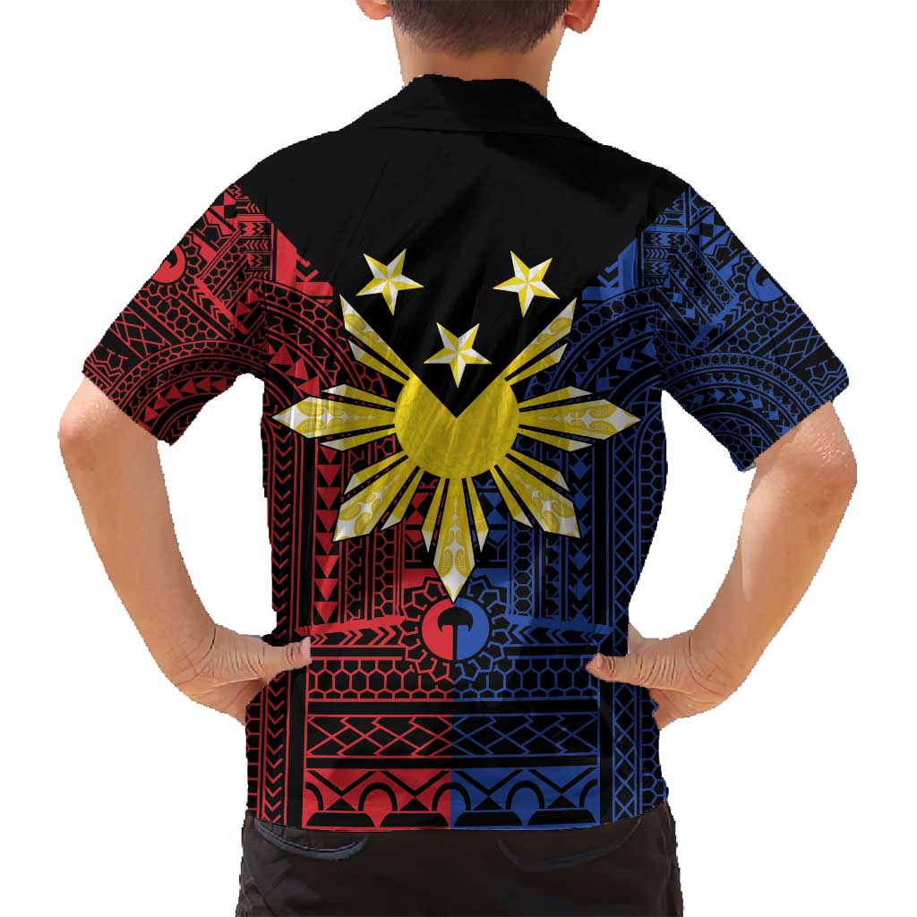 Philippines Sun Star Family Matching Puletasi and Hawaiian Shirt Igorot Tribal Inspiration LT05 - Polynesian Pride