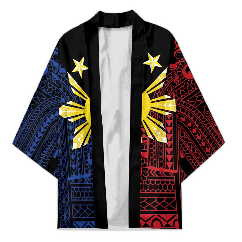 Philippines Sun Star Kimono Igorot Tribal Inspiration LT05 Unisex Black - Polynesian Pride