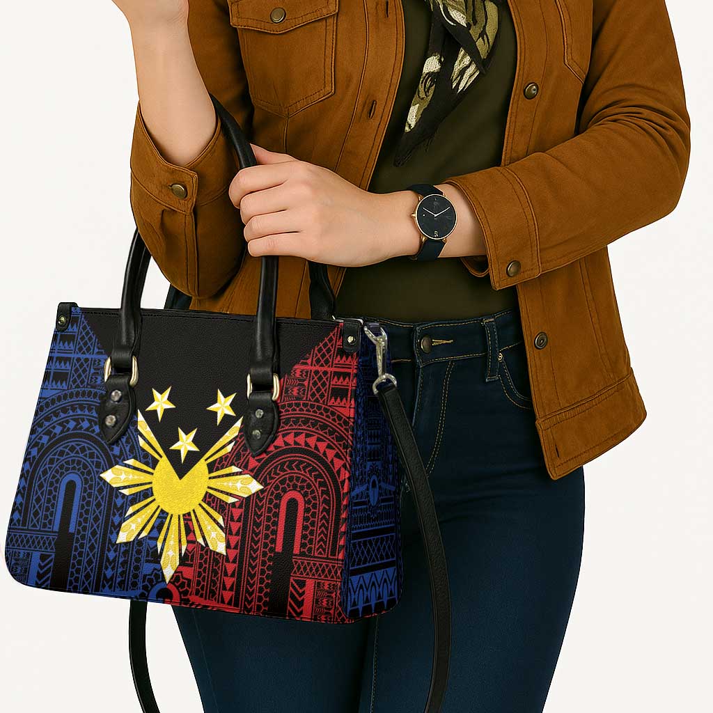 Philippines Sun Star Leather Bag Igorot Tribal Inspiration - Polynesian Pride