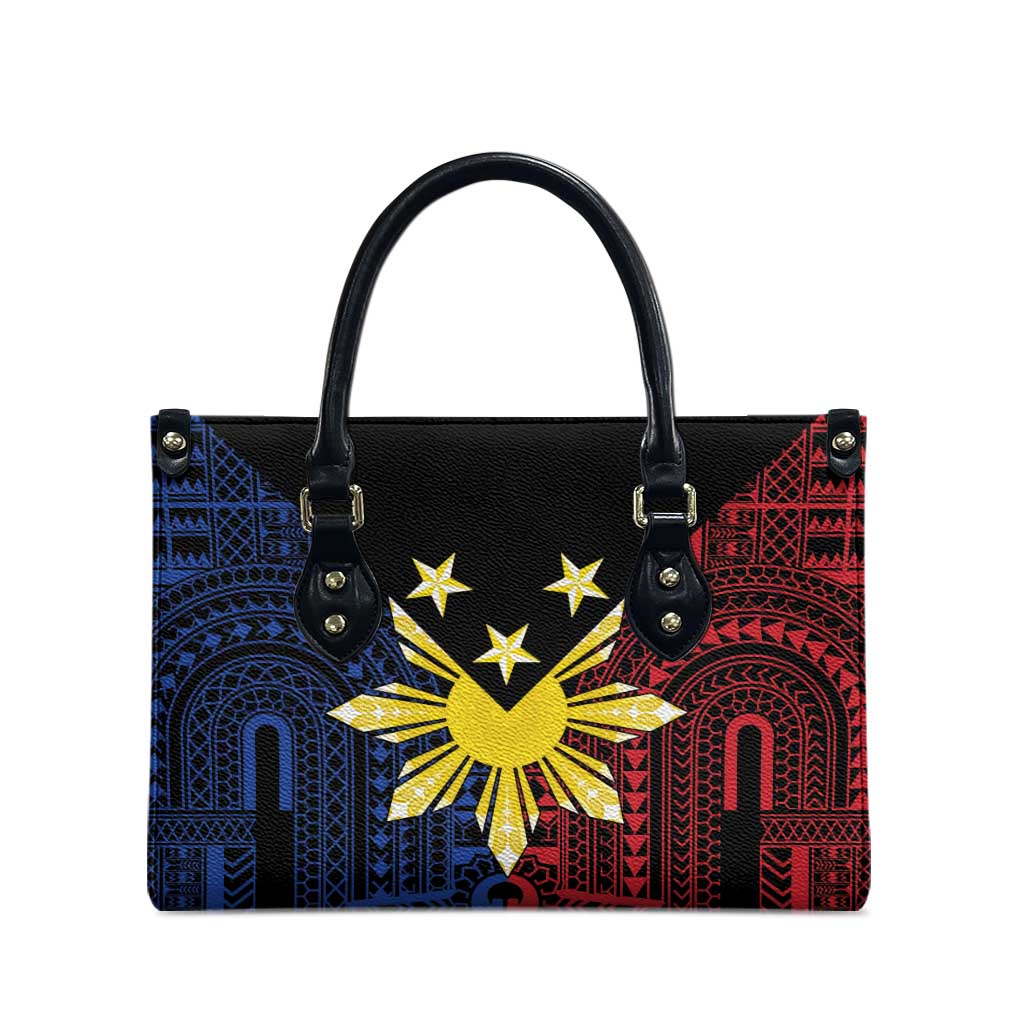 Philippines Sun Star Leather Bag Igorot Tribal Inspiration - Polynesian Pride