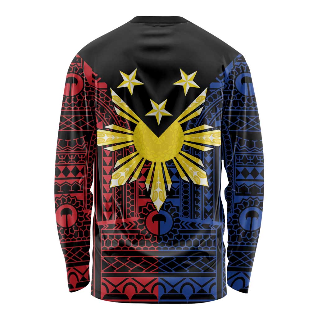 Philippines Sun Star Long Sleeve Shirt Igorot Tribal Inspiration - Polynesian Pride