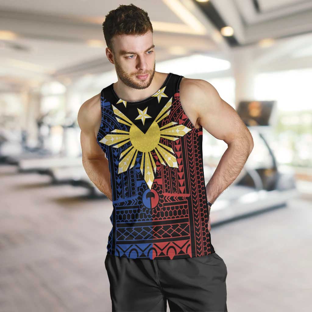 Philippines Sun Star Men Tank Top Igorot Tribal Inspiration - Polynesian Pride