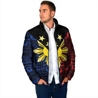 Philippines Sun Star Padded Jacket Igorot Tribal Inspiration LT05 - Polynesian Pride