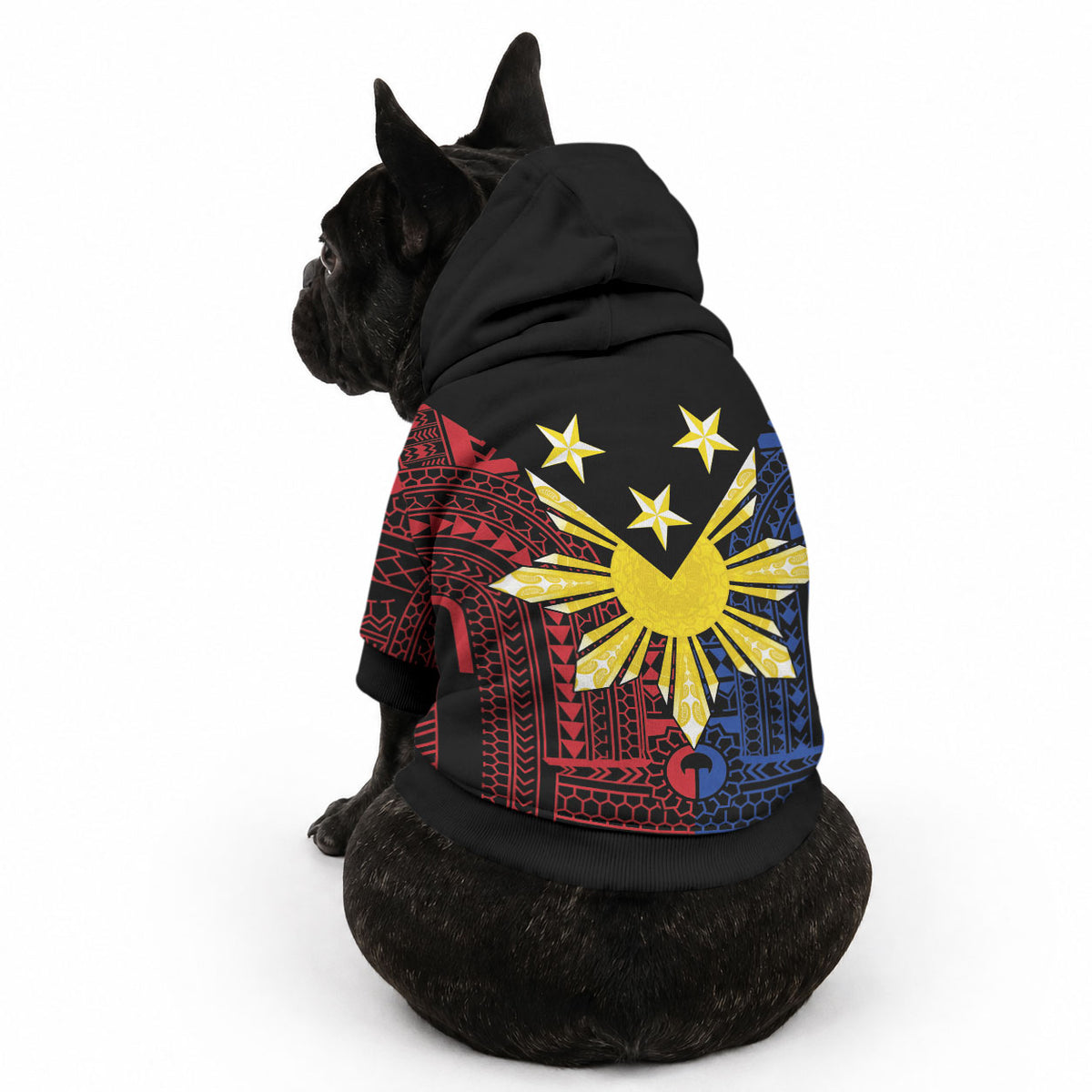 Philippines Sun Star Pet Hoodie Igorot Tribal Inspiration