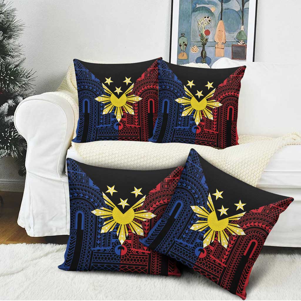 Philippines Sun Star Pillow Cover Igorot Tribal Inspiration - Polynesian Pride