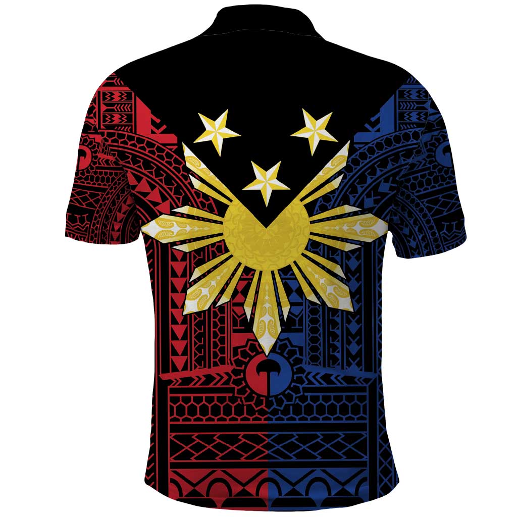 Philippines Sun Star Polo Shirt Igorot Tribal Inspiration - Polynesian Pride