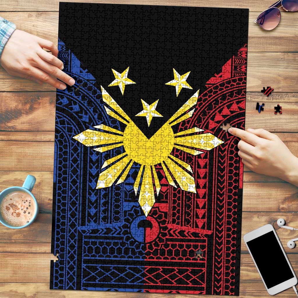Philippines Sun Star Puzzle Igorot Tribal Inspiration LT05 Black - Polynesian Pride