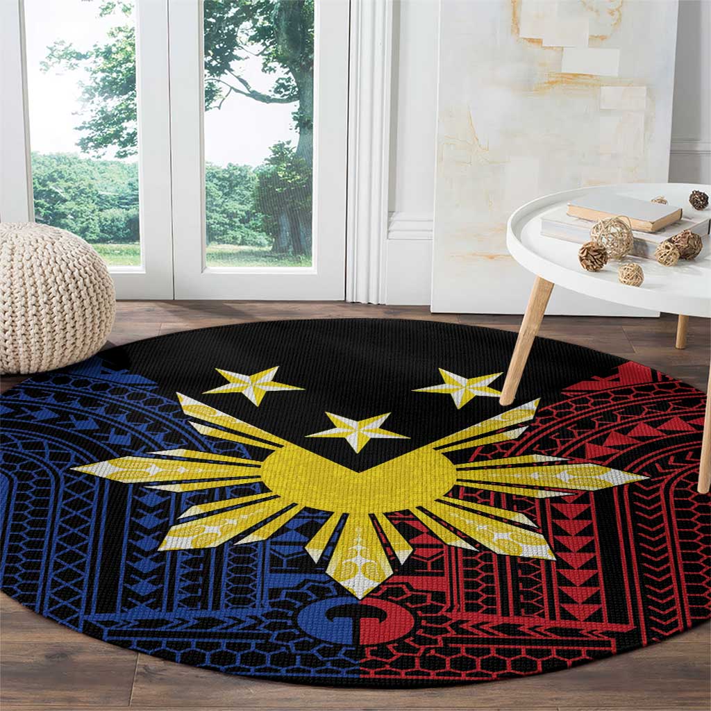 Philippines Sun Star Round Carpet Igorot Tribal Inspiration LT05 - Polynesian Pride