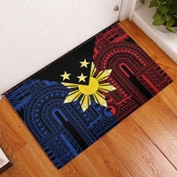 Philippines Sun Star Rubber Doormat Igorot Tribal Inspiration - Polynesian Pride