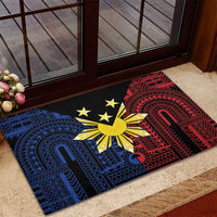 Philippines Sun Star Rubber Doormat Igorot Tribal Inspiration - Polynesian Pride