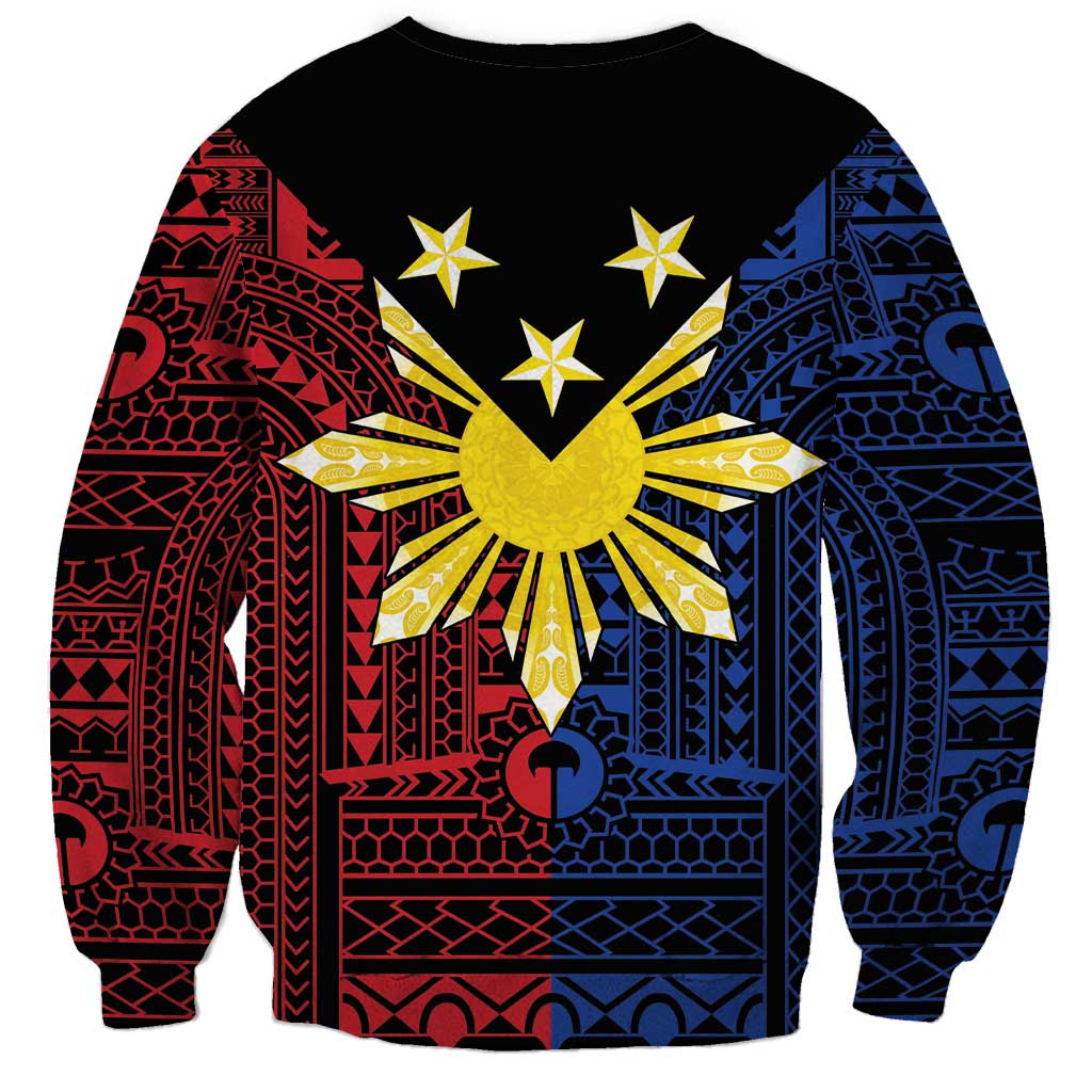 Philippines Sun Star Sweatshirt Igorot Tribal Inspiration - Polynesian Pride