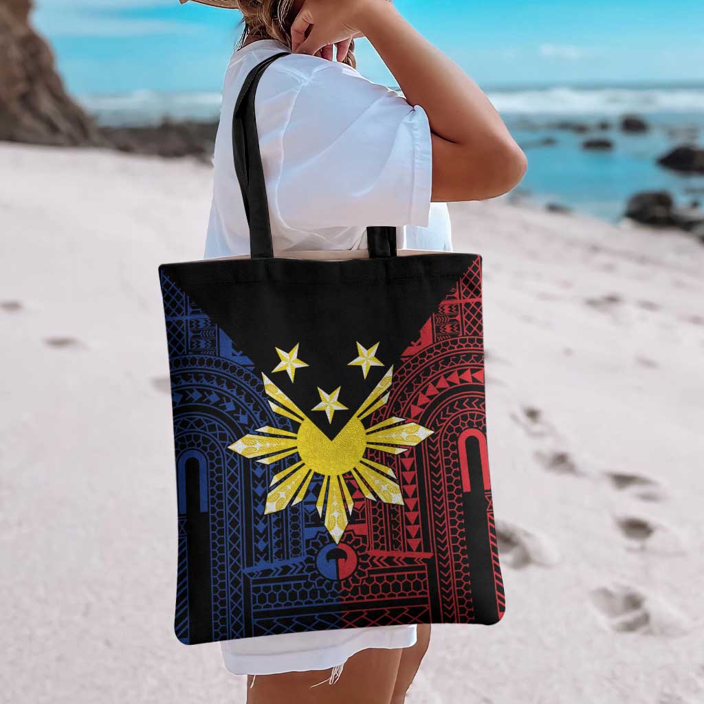 Philippines Sun Star Tote Bag Igorot Tribal Inspiration LT05 - Polynesian Pride