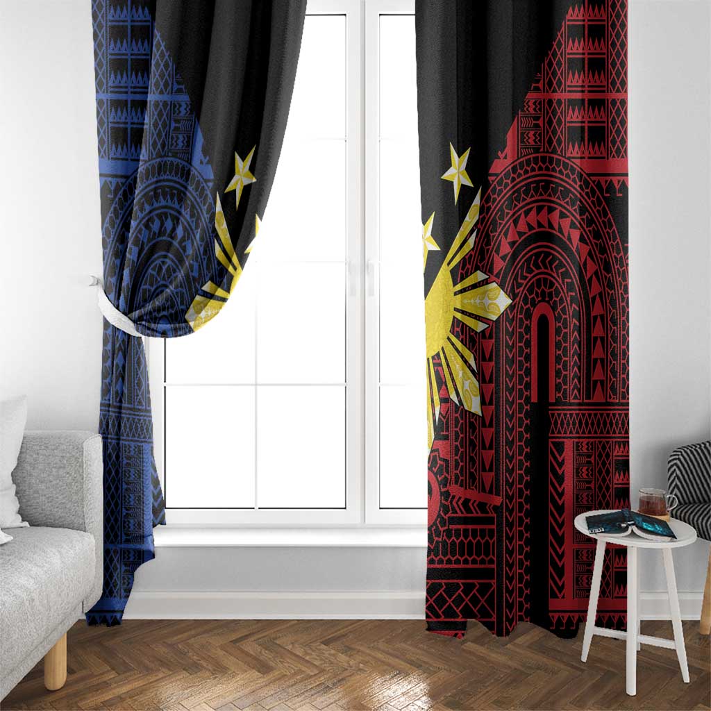 Philippines Sun Star Window Curtain Igorot Tribal Inspiration LT05 - Polynesian Pride