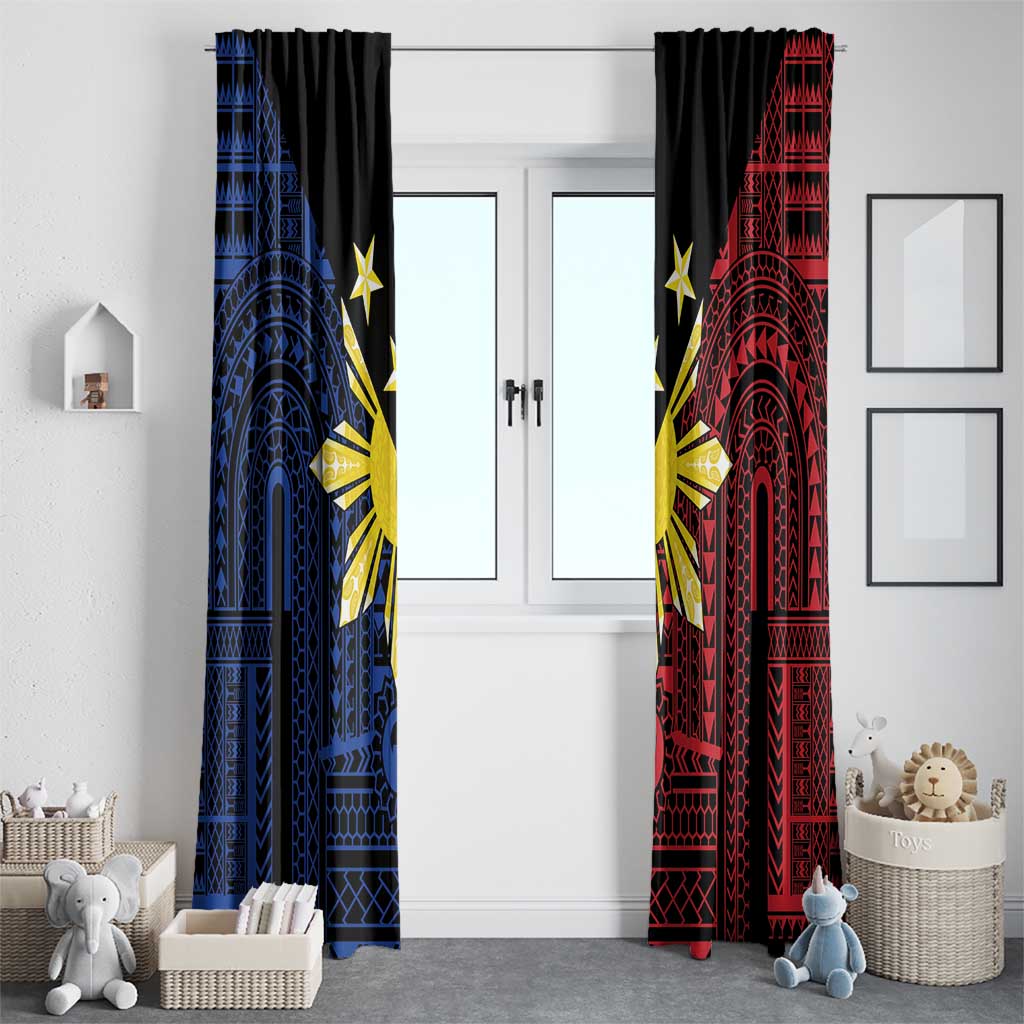 Philippines Sun Star Window Curtain Igorot Tribal Inspiration LT05 - Polynesian Pride