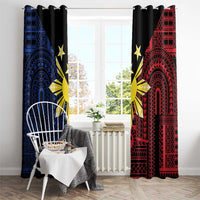 Philippines Sun Star Window Curtain Igorot Tribal Inspiration LT05 - Polynesian Pride