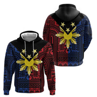 Philippines Sun Star Zip Hoodie Igorot Tribal Inspiration - Polynesian Pride